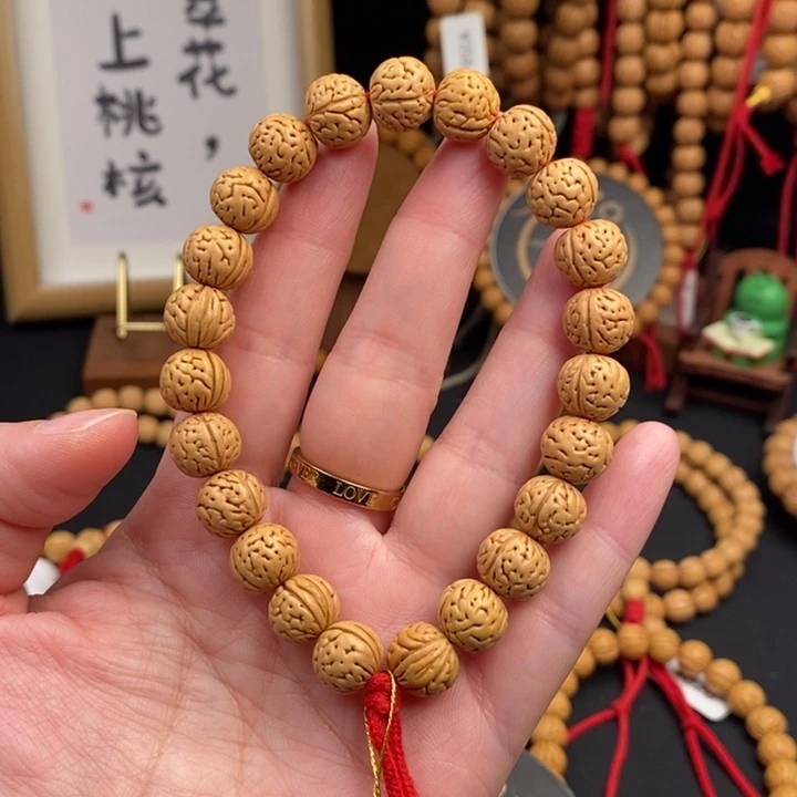 手串桃核山海经边尺11抛光尺寸误差0.5mm之间