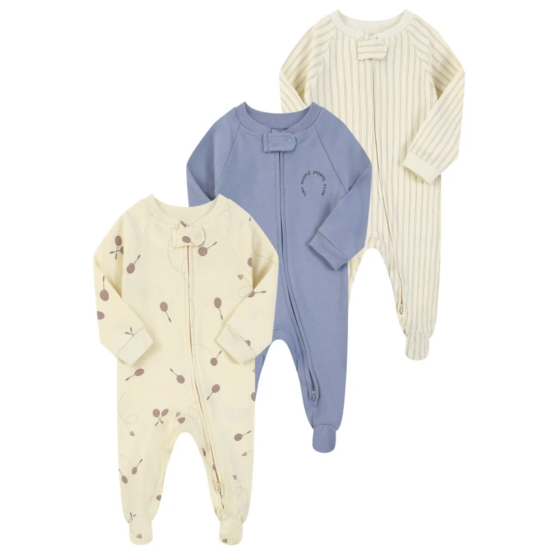 爬服哈衣休闲极简风保暖秋季幼儿连体衣新生婴春秋连身衣