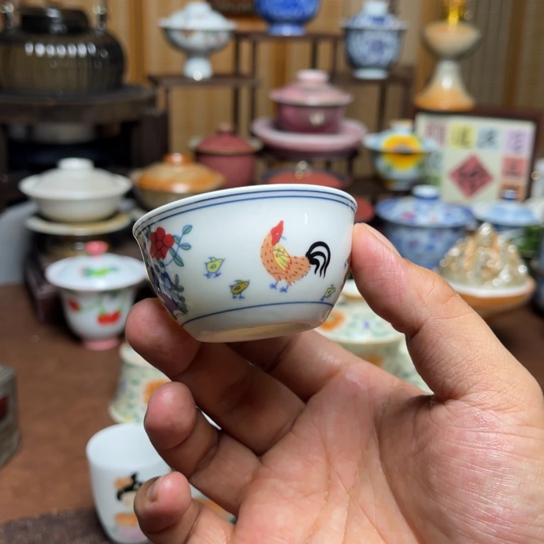 杯星慧陶瓷釉下彩茶具
