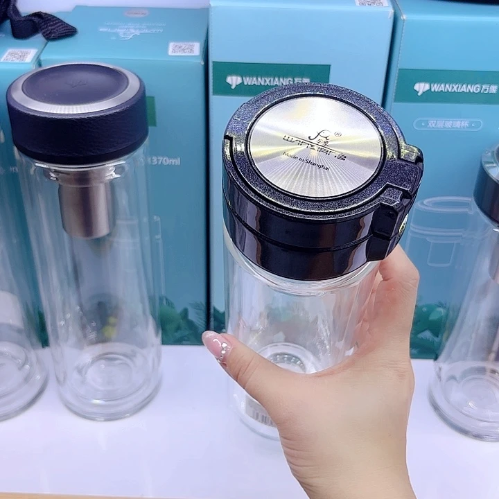 万象品牌双层玻璃杯V814-490