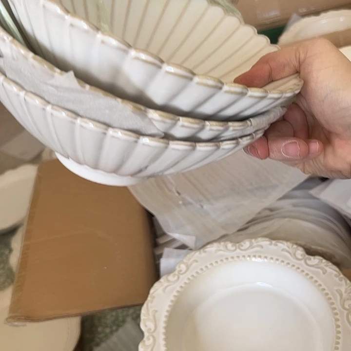 瓷片默认瑕疵商品贝壳斗笠