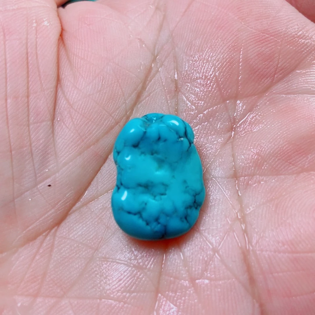 绿松石挂件未镶嵌天*鱼