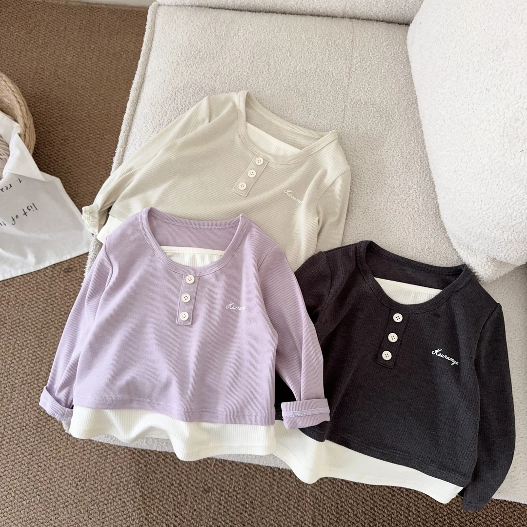 69017酷娃米儿童春秋假两件时尚休闲假两件