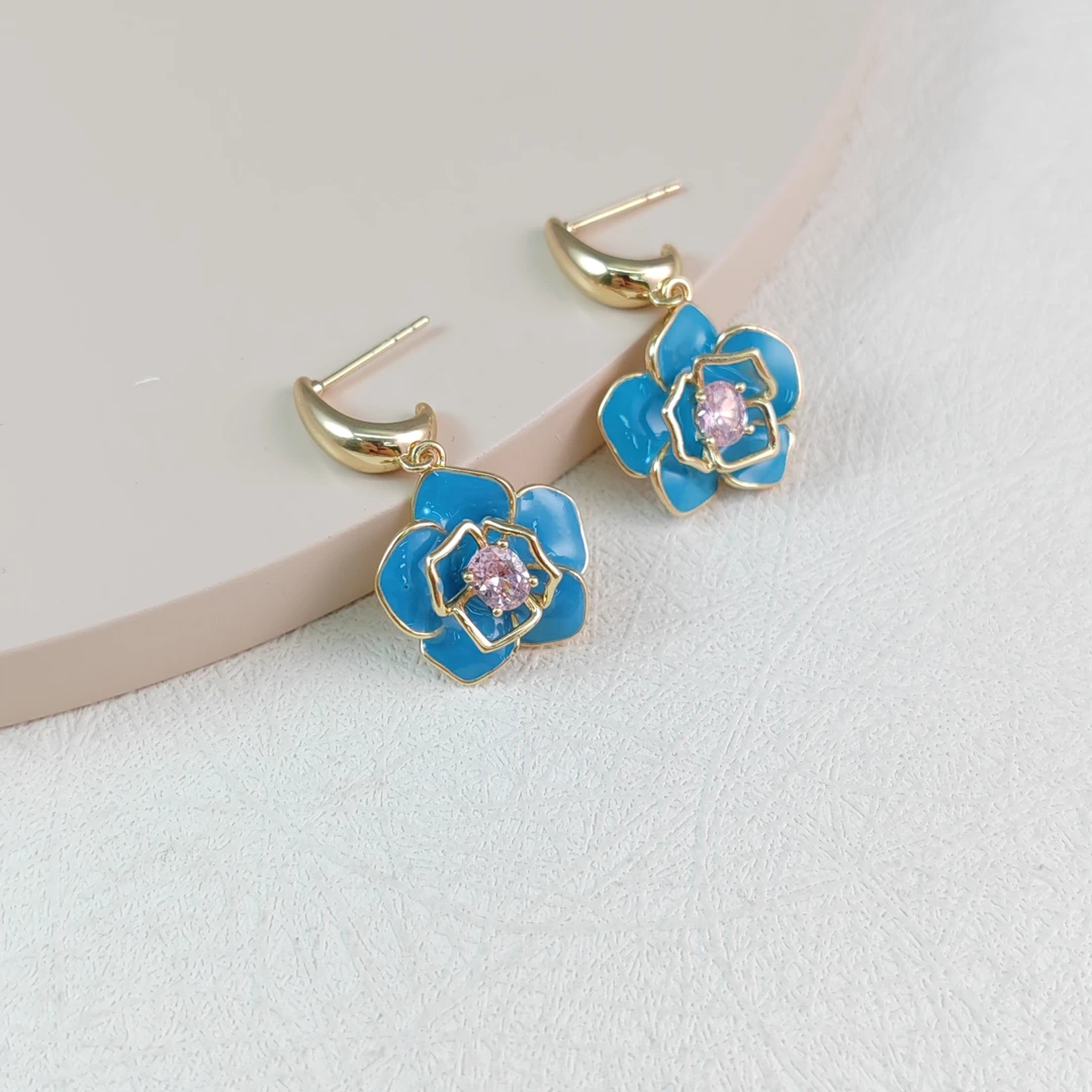 XUPING/旭平首饰 合金合成锆石耳饰 【参与满赠】 GDM X000990328