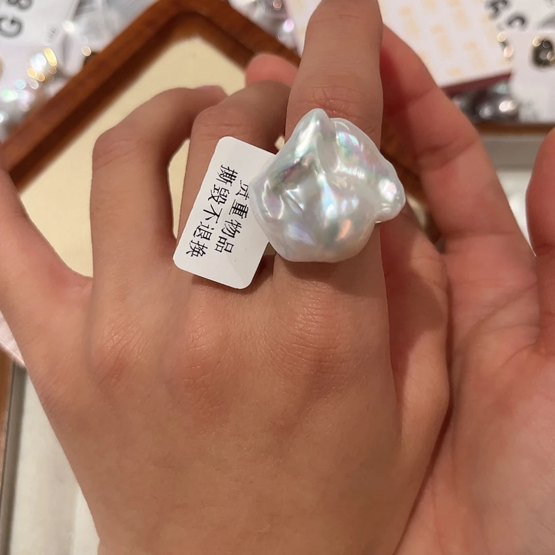 合金淡水珍珠耳饰