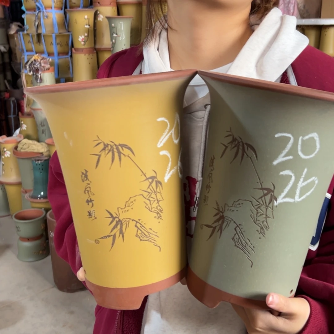 宜兴川阁紫砂花盆