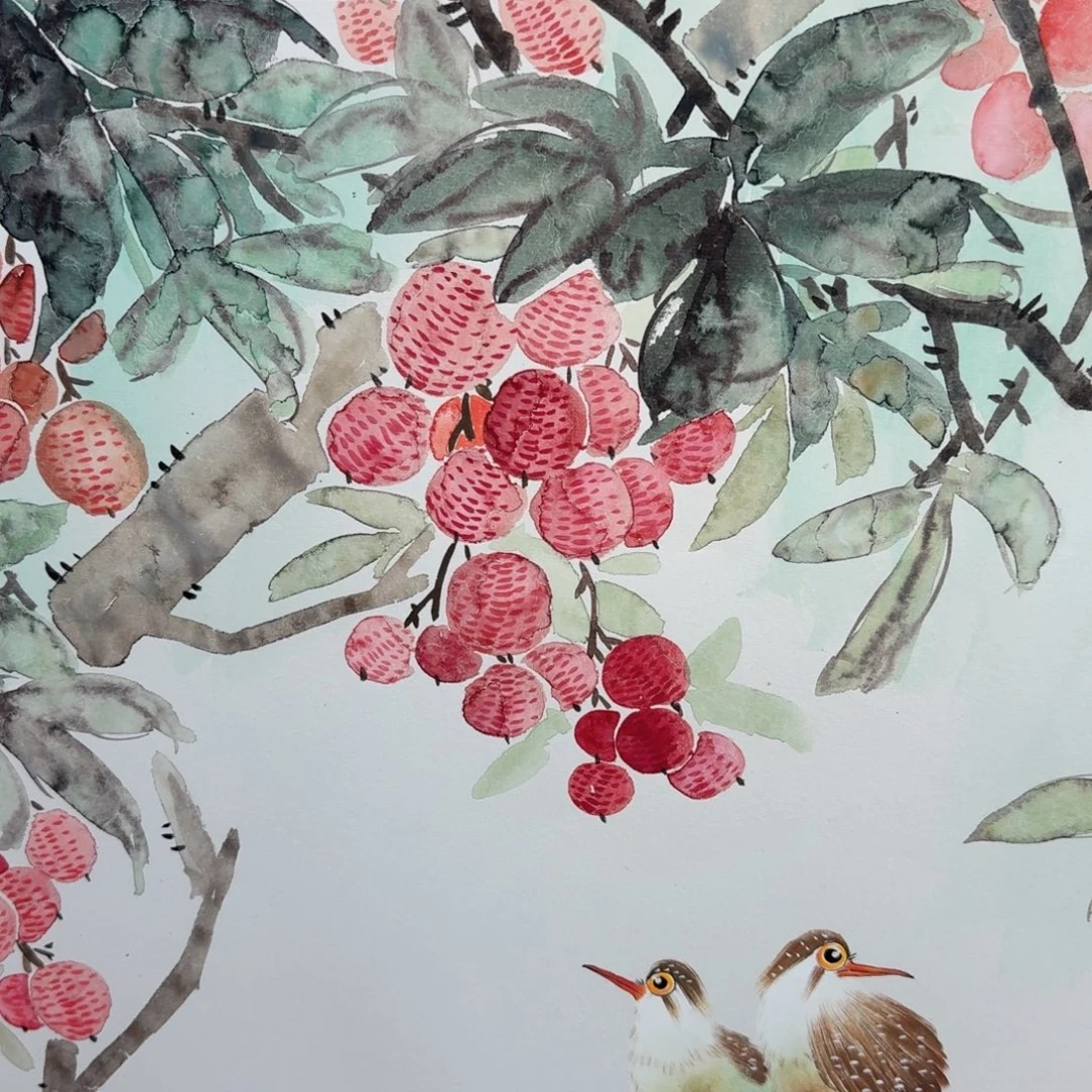 国画国画作品山水花鸟