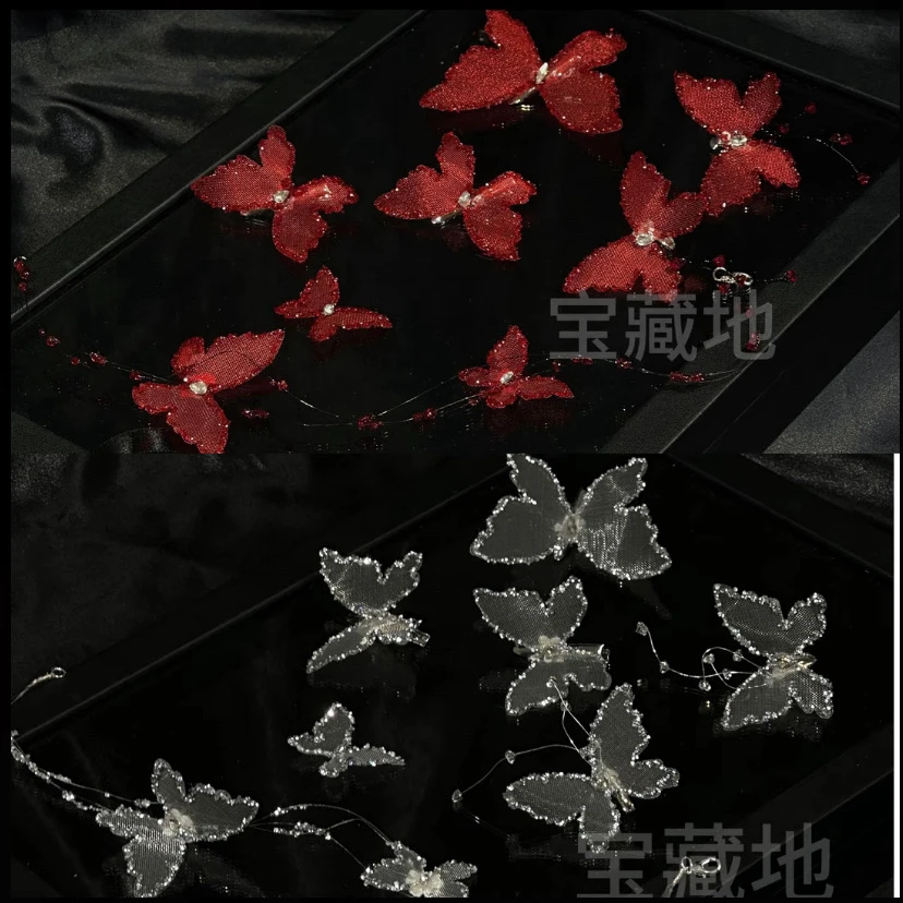 T7030韩式超仙甜美蝴蝶头饰