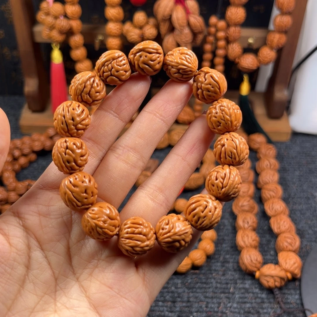 吊坠桃核桃枭手串L7