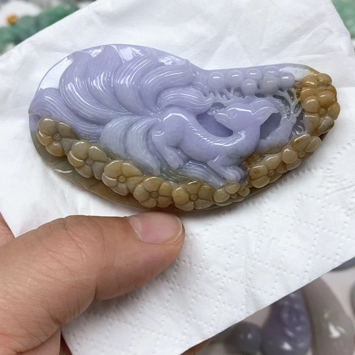 翡翠未镶嵌颈饰G****U天然缅甸翡翠