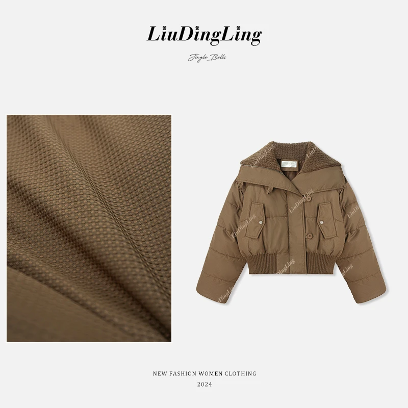【刘叮铃专属】棉服女冬短款韩版加厚棉衣棉袄小个子宽松高级感外套