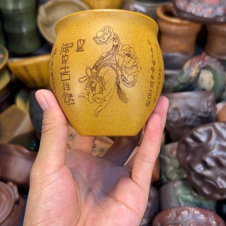 茶杯紫砂宜兴紫砂杯子