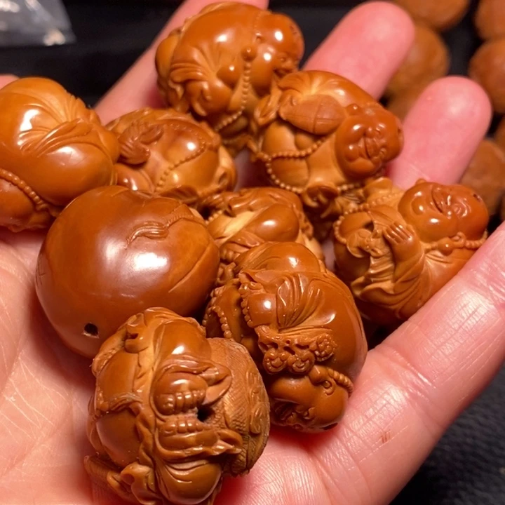 海***干橄榄核手串/手链弥勒手串
