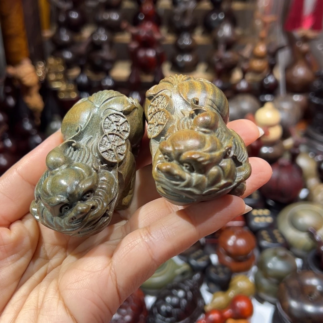 维腊木（绿檀）貔貅貔貅貔貅大