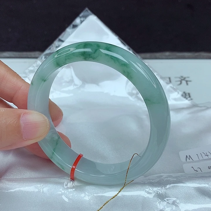 翡翠未镶嵌手镯57圈4435