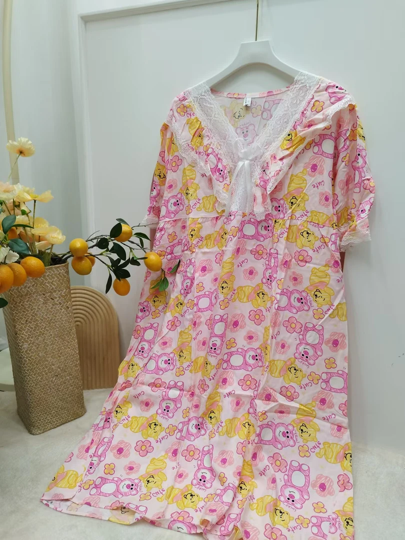 初初家【福利清清清】休闲简约气质短袖长裤家居服套装