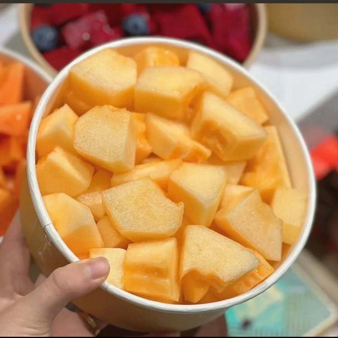 鲜果切哈蜜瓜500克水果鲜果切同城