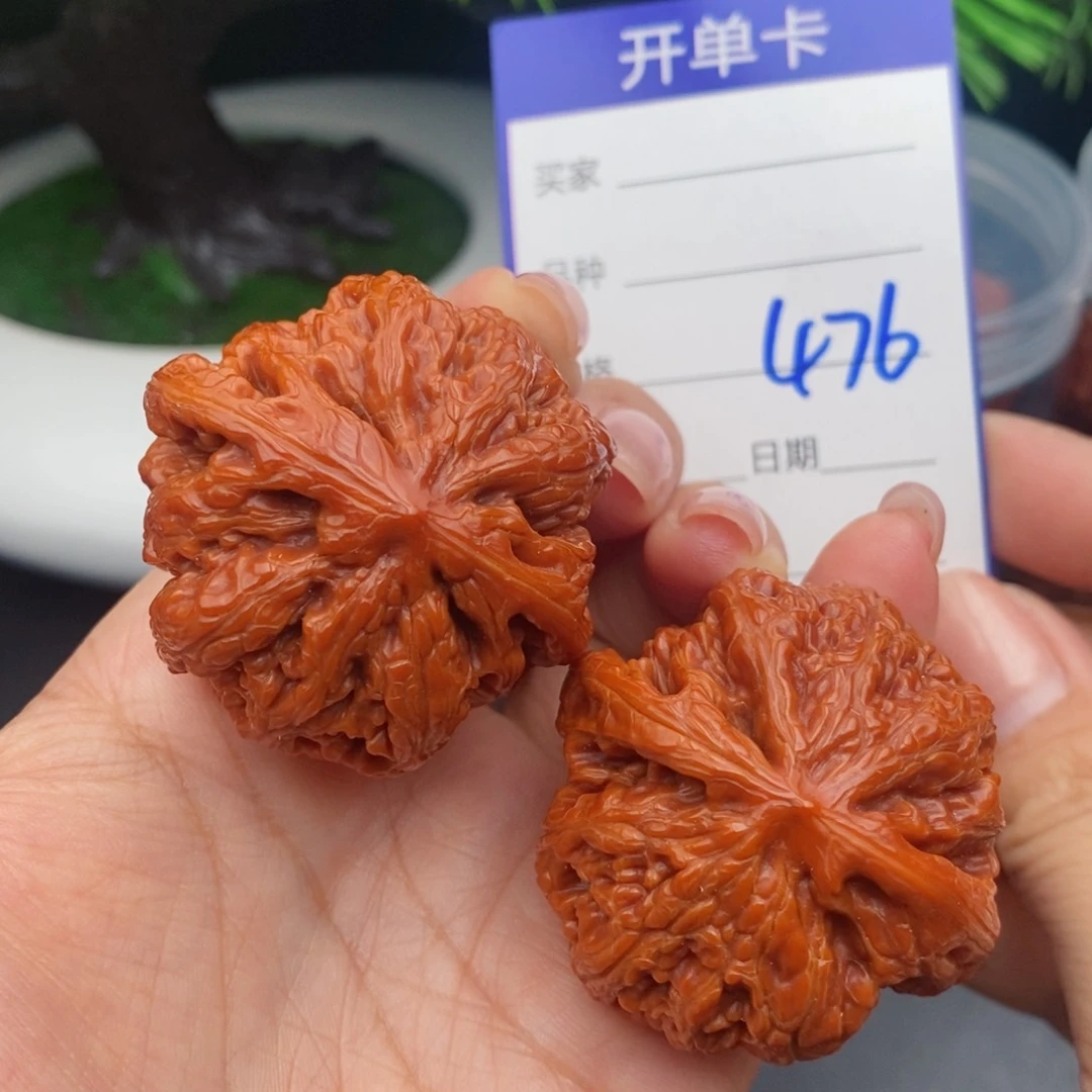 文玩核桃把件43粗筋476