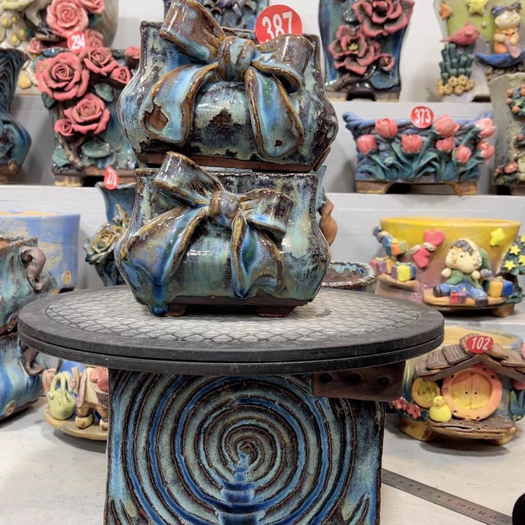 陶瓷微瑕387 号陶然花盆