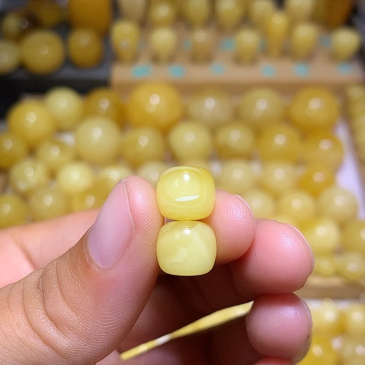 裸石蜜蜡未镶嵌天然俄料白花蜜蜡精工老型10