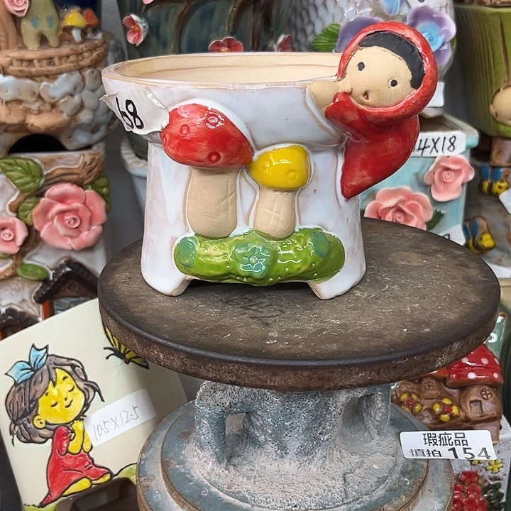紫砂花盆粗陶材质多肉花盆