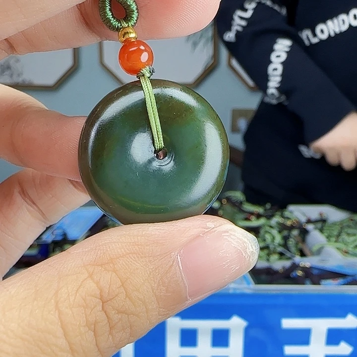 和田玉银S925镶嵌颈饰