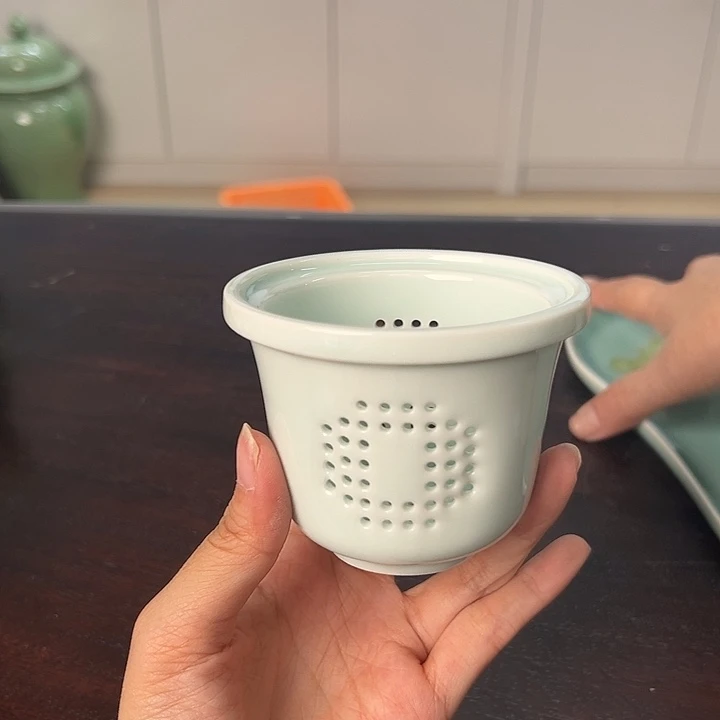 龙泉云间青瓷小米茶器