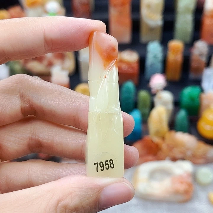 寿山石印石一*儿7958包邮包刻
