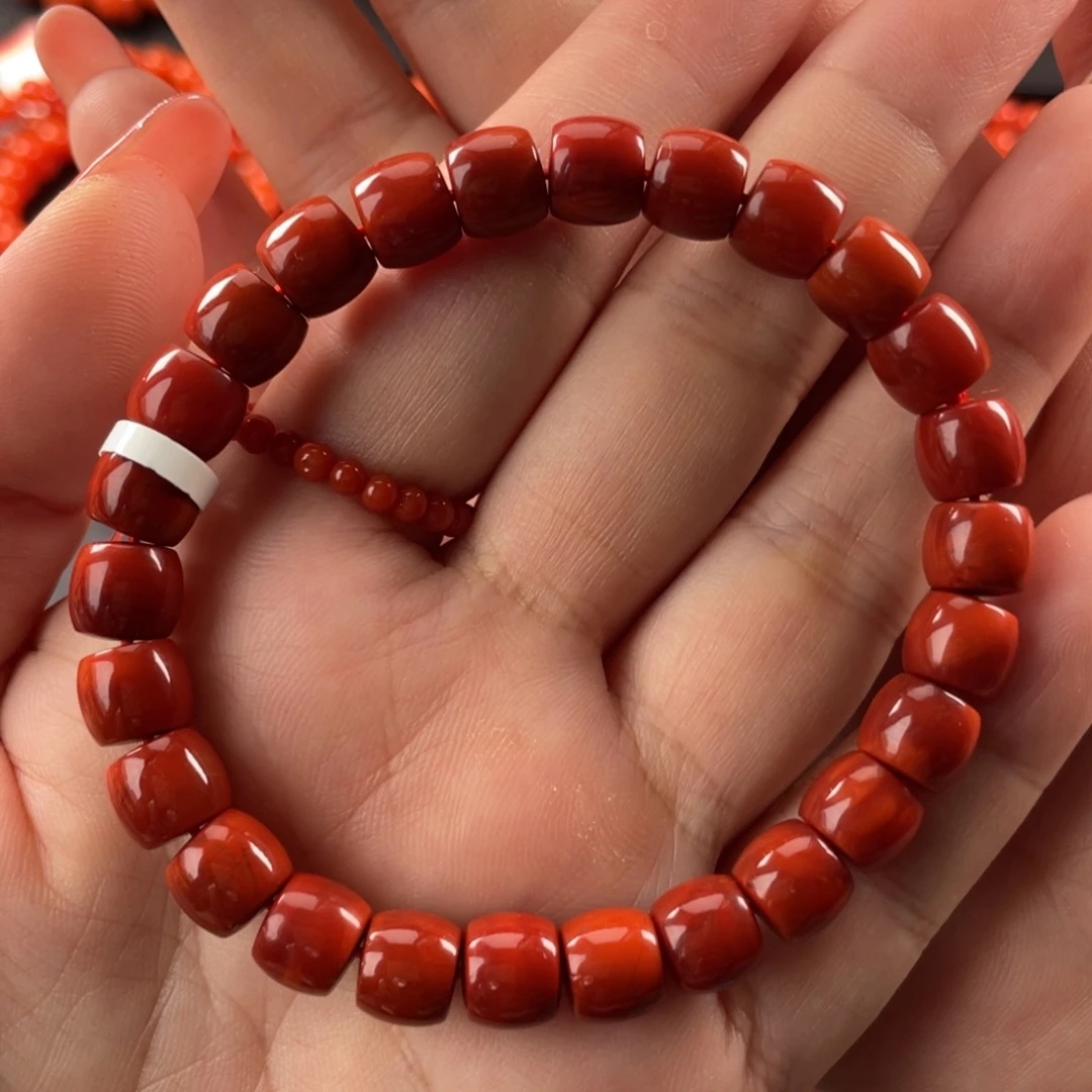 南红玛瑙未镶嵌手链妞8