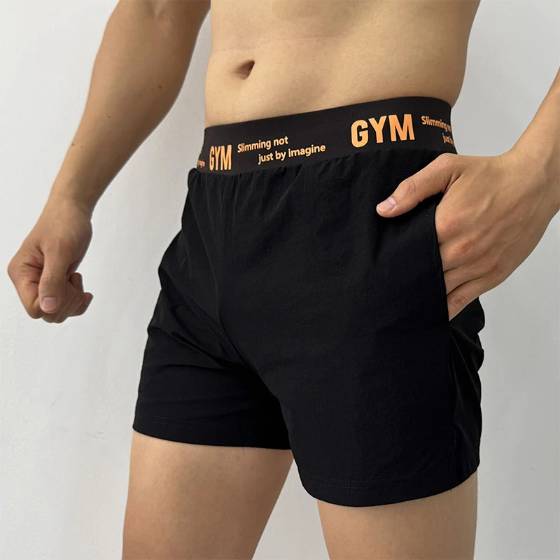 运动短裤男士透气薄款宽松弹力内衬防走光裤子跑步训练健身三分裤