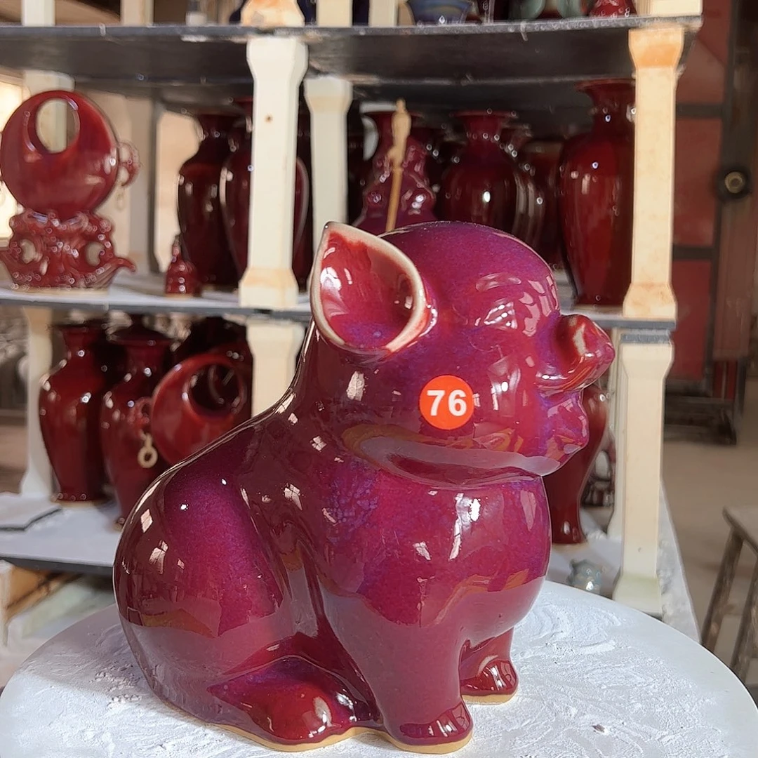 摆件郑家钧窑摆件微