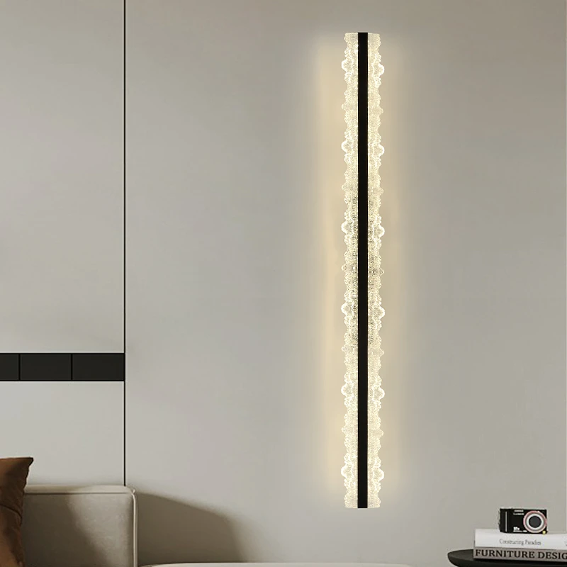 卧室床头灯一字长条意式极简轻奢高级感客厅背景墙灯走廊过道壁灯