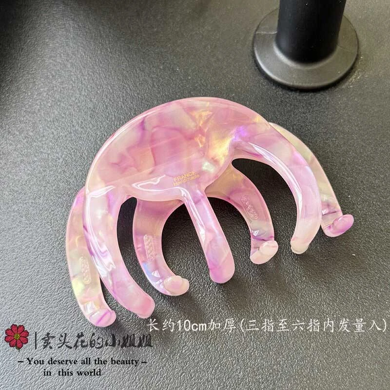 【三指至六指内发量入】外贸订单小众款系列炫彩紫加厚抓夹