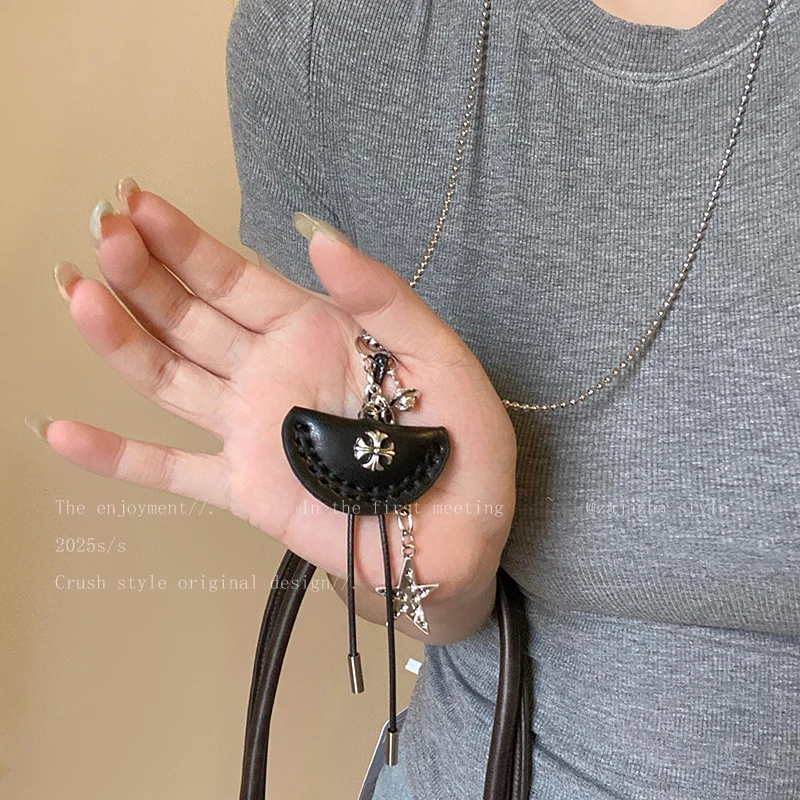 【浠儿姐姐】韩系黑色吊坠星星项链气质百搭B176