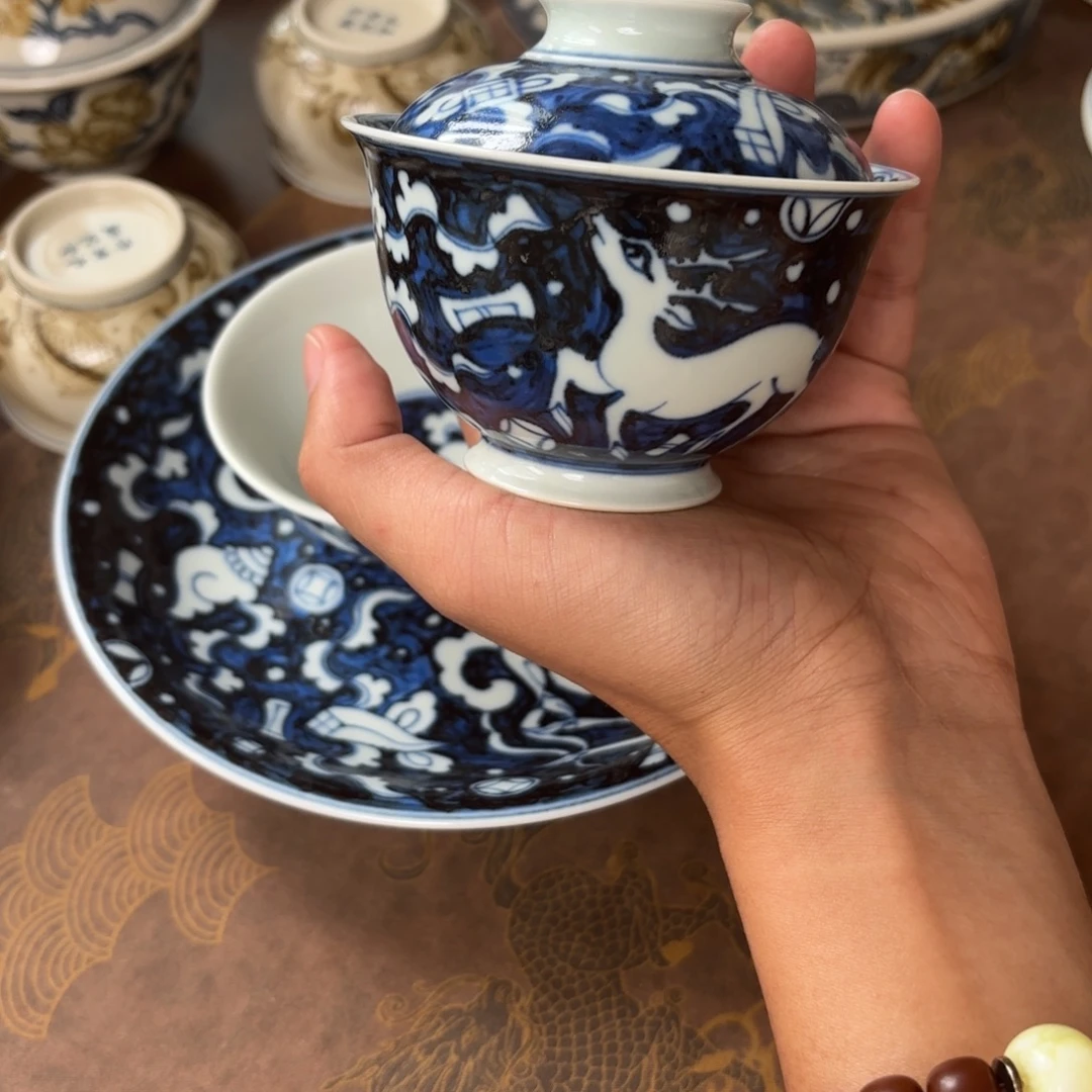 摆件景德镇手绘茶器