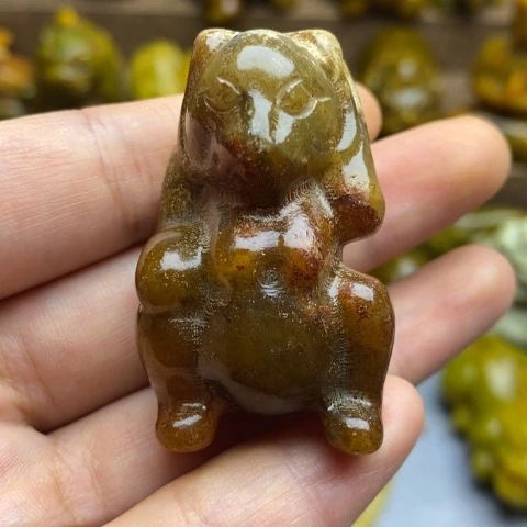 蛇纹石玉未镶嵌颈饰91