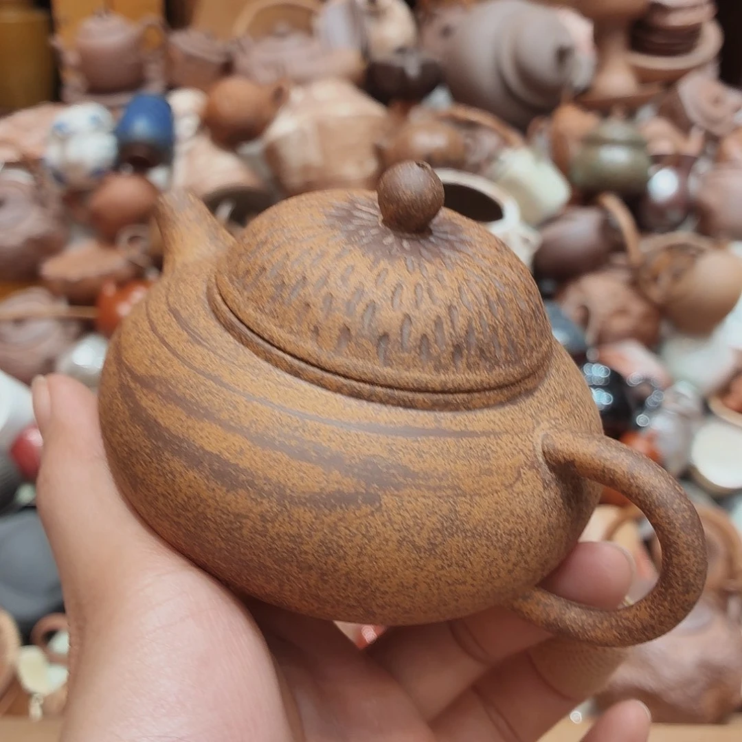 柴烧老岩泥高温茶器皿
