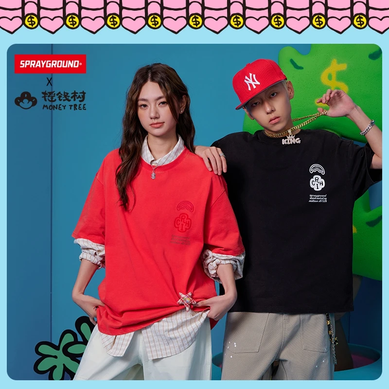 【摇钱树】SPRAYGROUND鲨鱼嘴短袖T恤凉感速干防晒抑菌XB WE120258