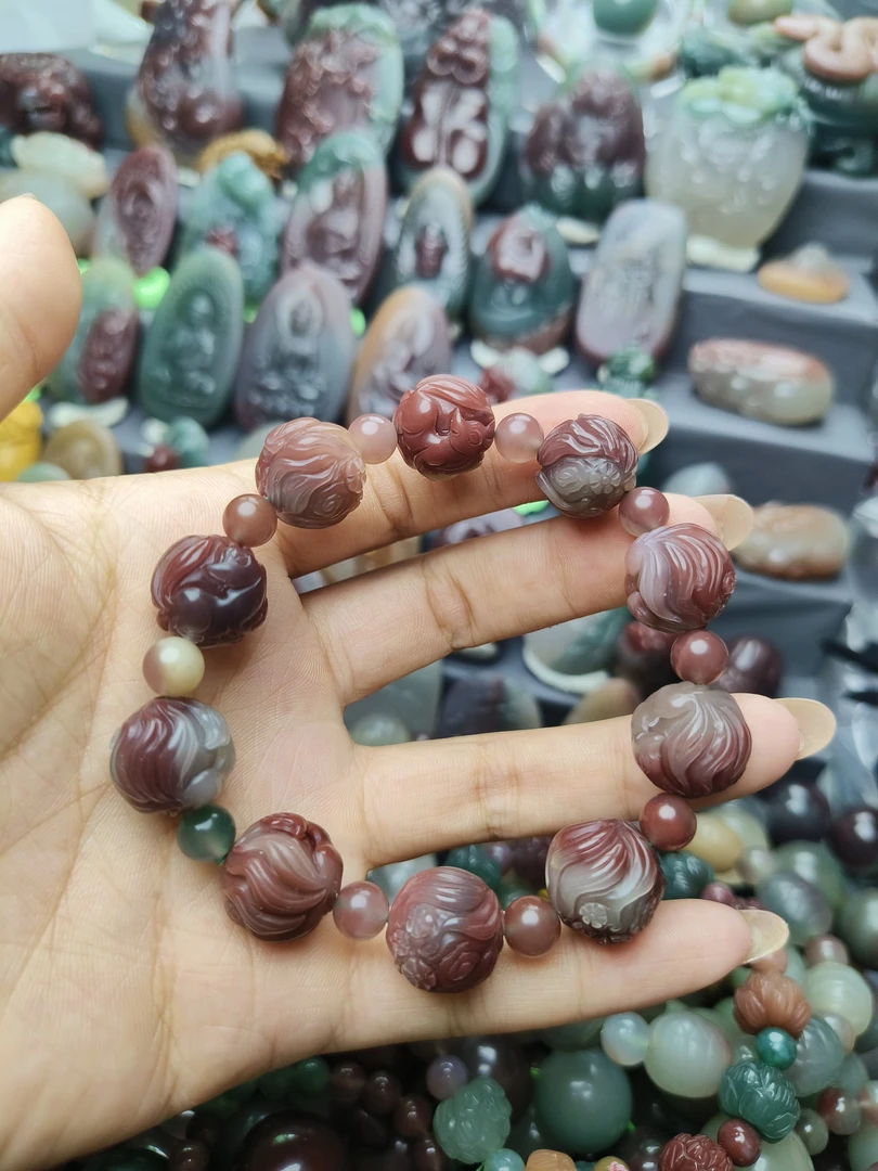 秦紫玉狐狸珠手串手链珠子