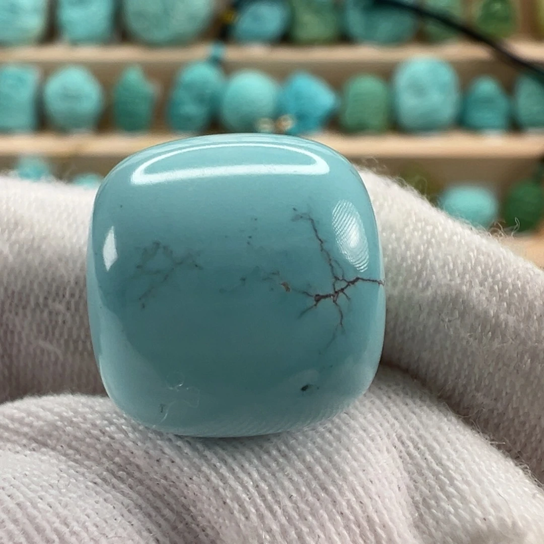 未镶嵌绿松石老型珠 14.5x13.2mm