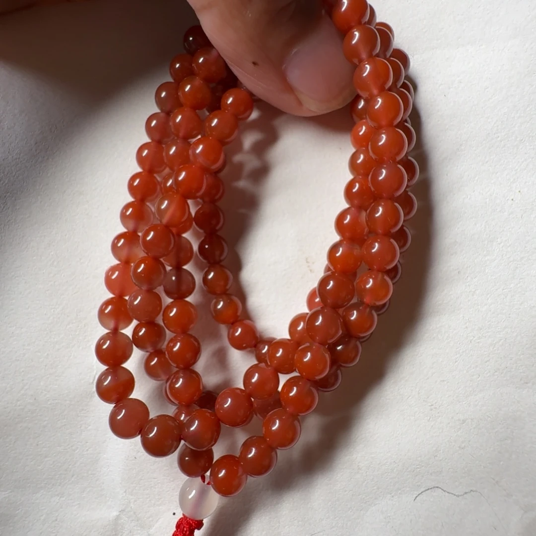 南红玛瑙未镶嵌手链