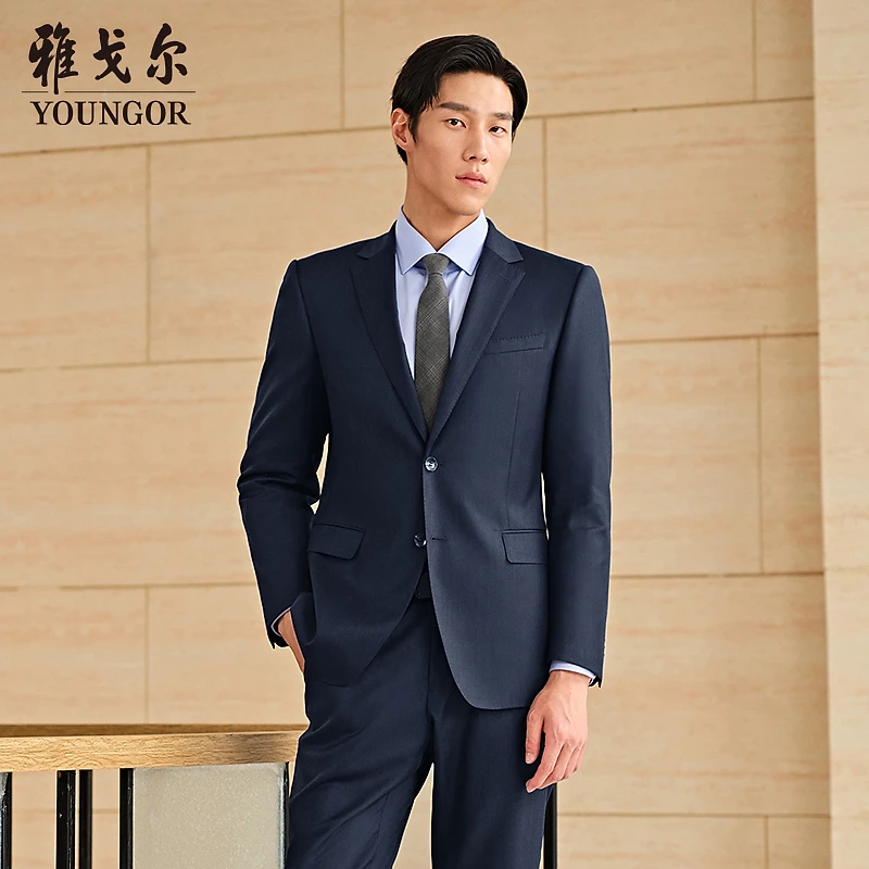 Youngor/雅戈尔【星线好物】男士商务休闲时尚纯羊毛西装外套215147