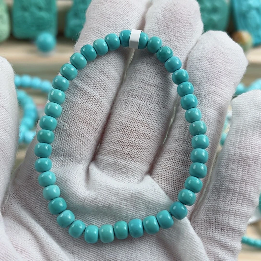 未镶嵌绿松石尺寸5.2mm