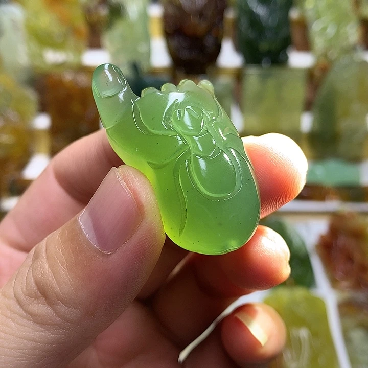 蛇纹石玉未镶嵌珠宝半成品