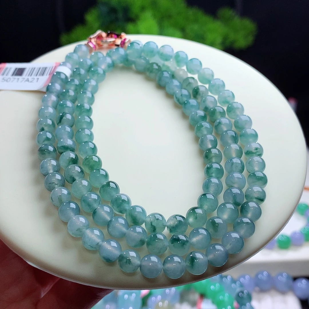 项链未镶嵌翡翠卡6mm