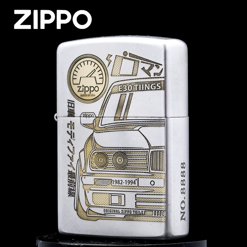 ZIPPO打火机正品/改造车-金冰双色常规雕刻送礼【阿明】DYJ1