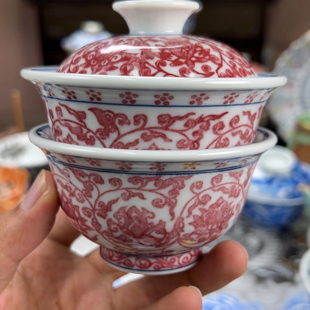 雲***谷瓷片景德镇手工手绘陶瓷
