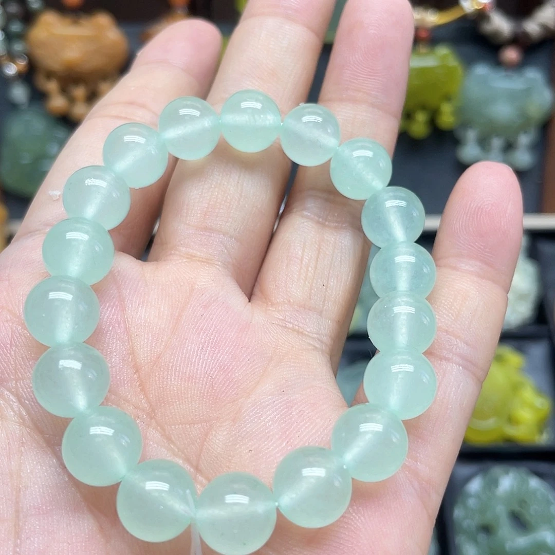 蛇纹石玉合金颈饰