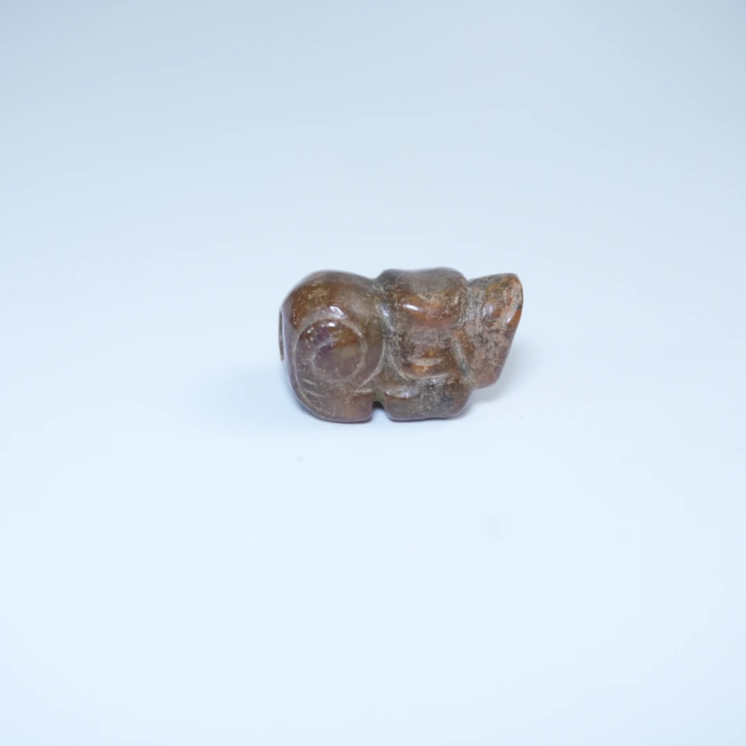 清代和田玉仿古兽形佩（汉）446494*古玉*传承