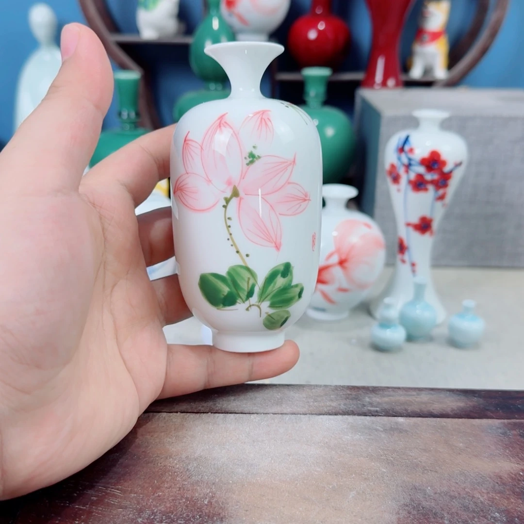 陶瓷手工小花器摆件